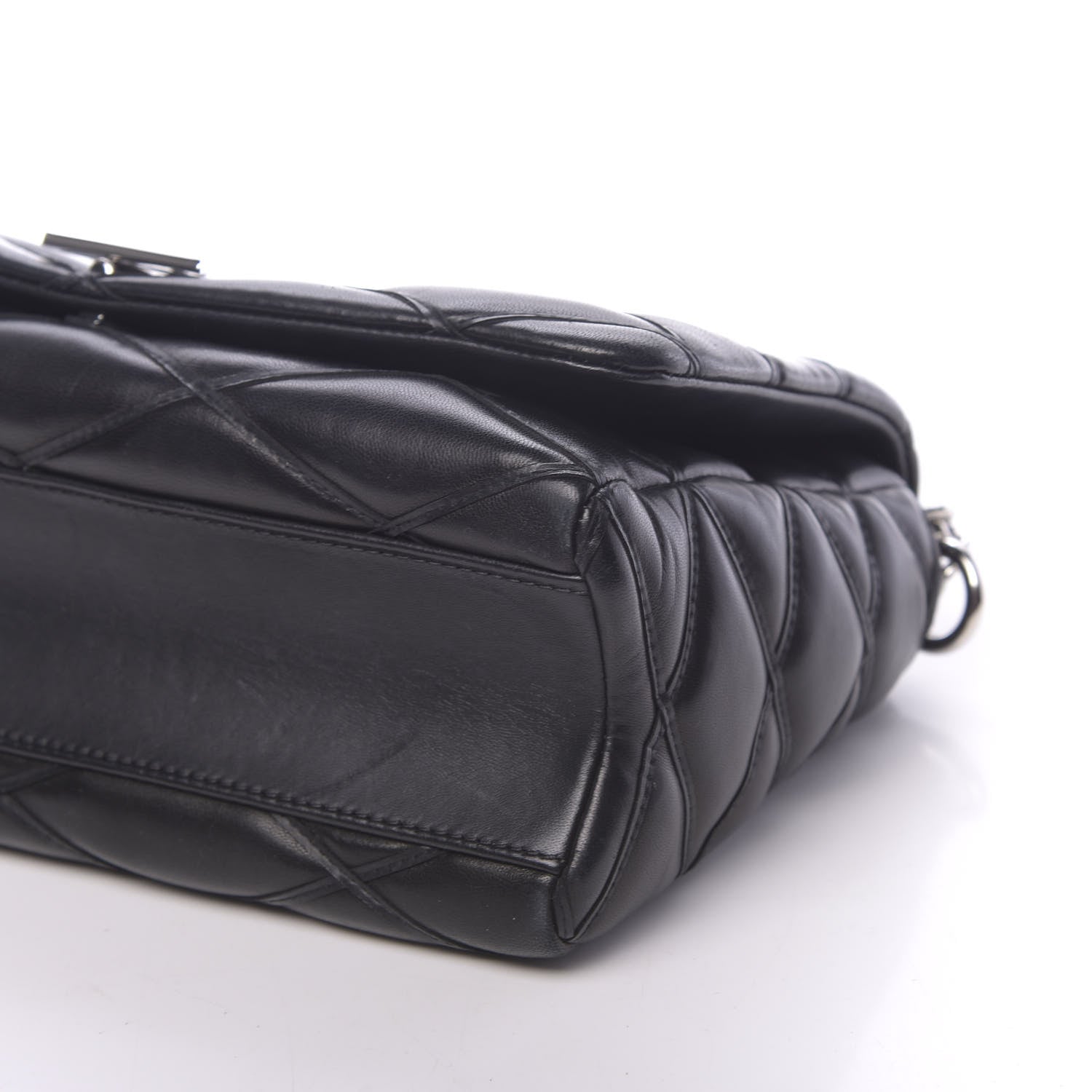 Louis Vuitton Lambskin Malletage GO-14 MM Black 8 of 12