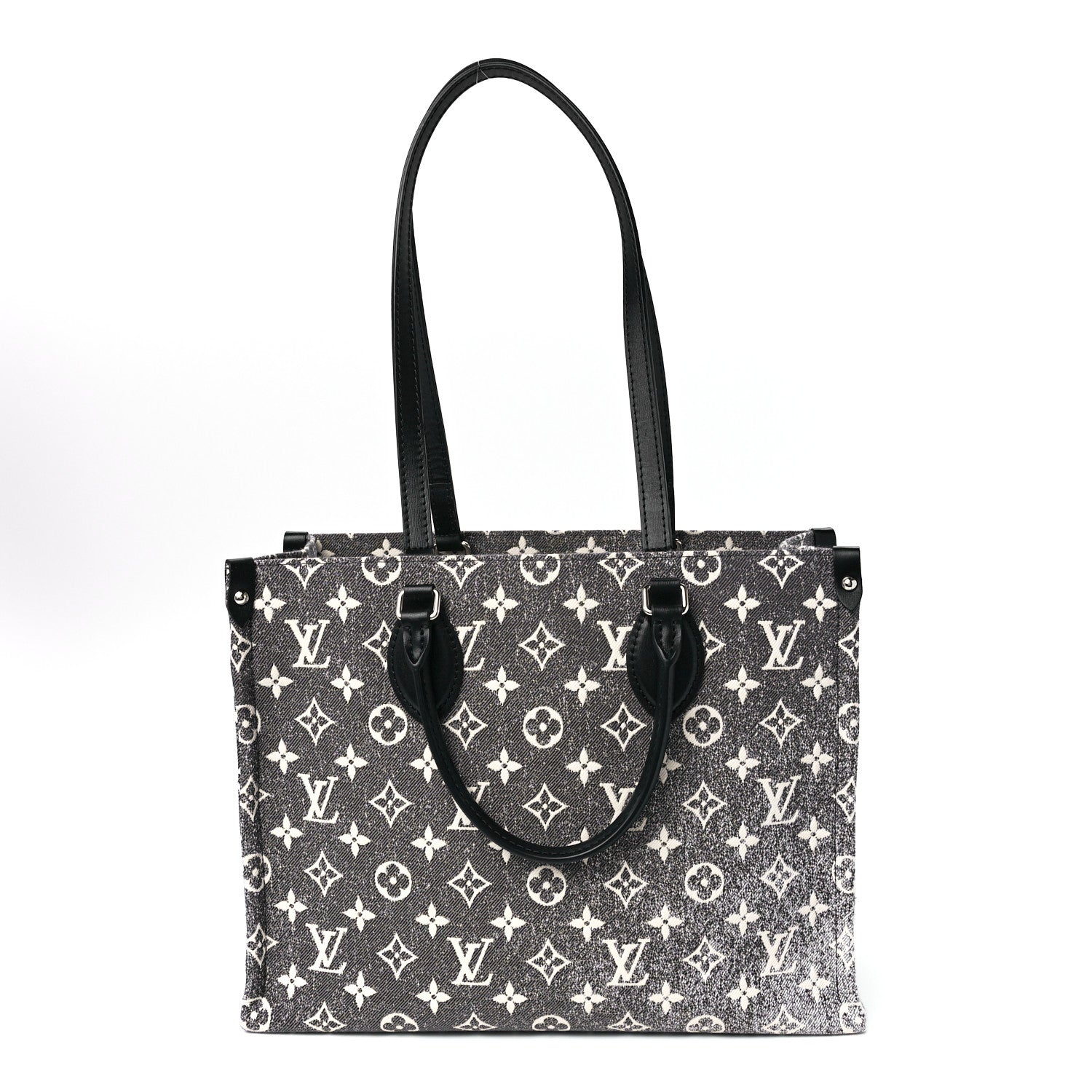 Louis Vuitton Monogram Jacquard Denim Onthego MM Black 1 of 11