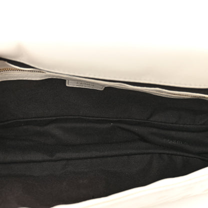 Fendi Nappa FF 1974 Embossed Baguette White 6 of 13