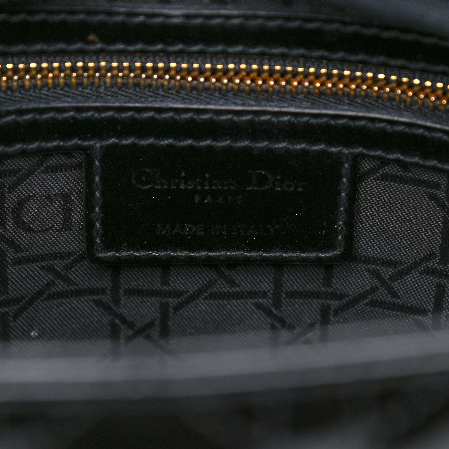 Christian Dior Patent Cannage Large Lady Dior Black 6 of 12