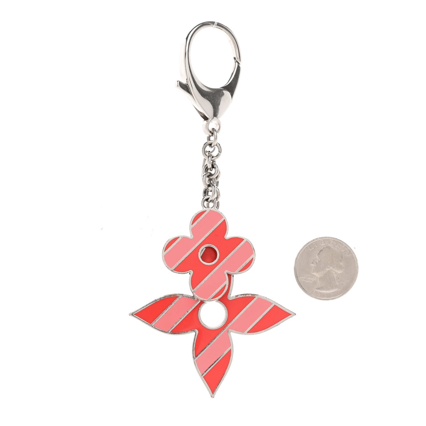 Sweet Stripes Flower Bag Charm