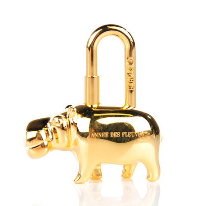 Hermes Annee Des Fleuves Hippo Cadena Lock Gold 4 of 5