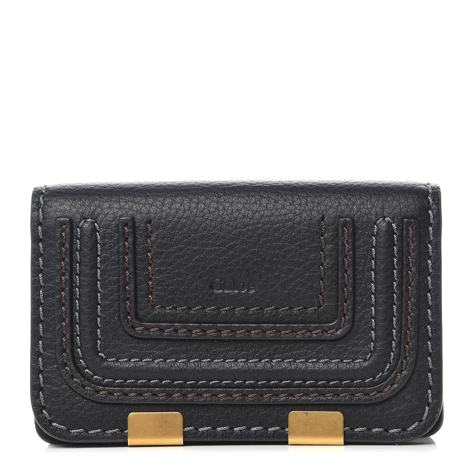 Chloe Grained Calfskin Marcie Card Holder Black 1 of 11
