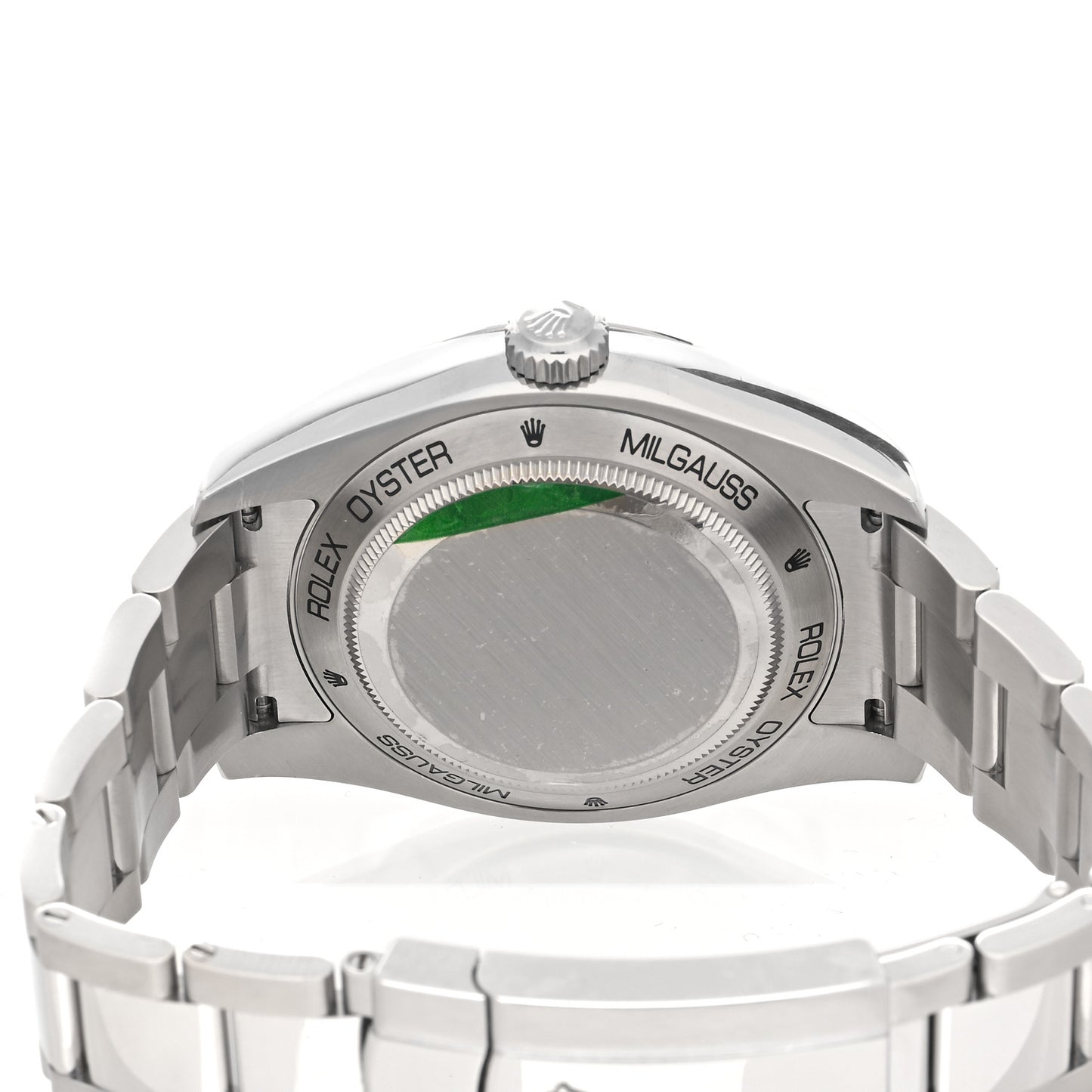 Stainless Steel 40mm Oyster Perpetual Milgauss Watch Black Dial 116400GV