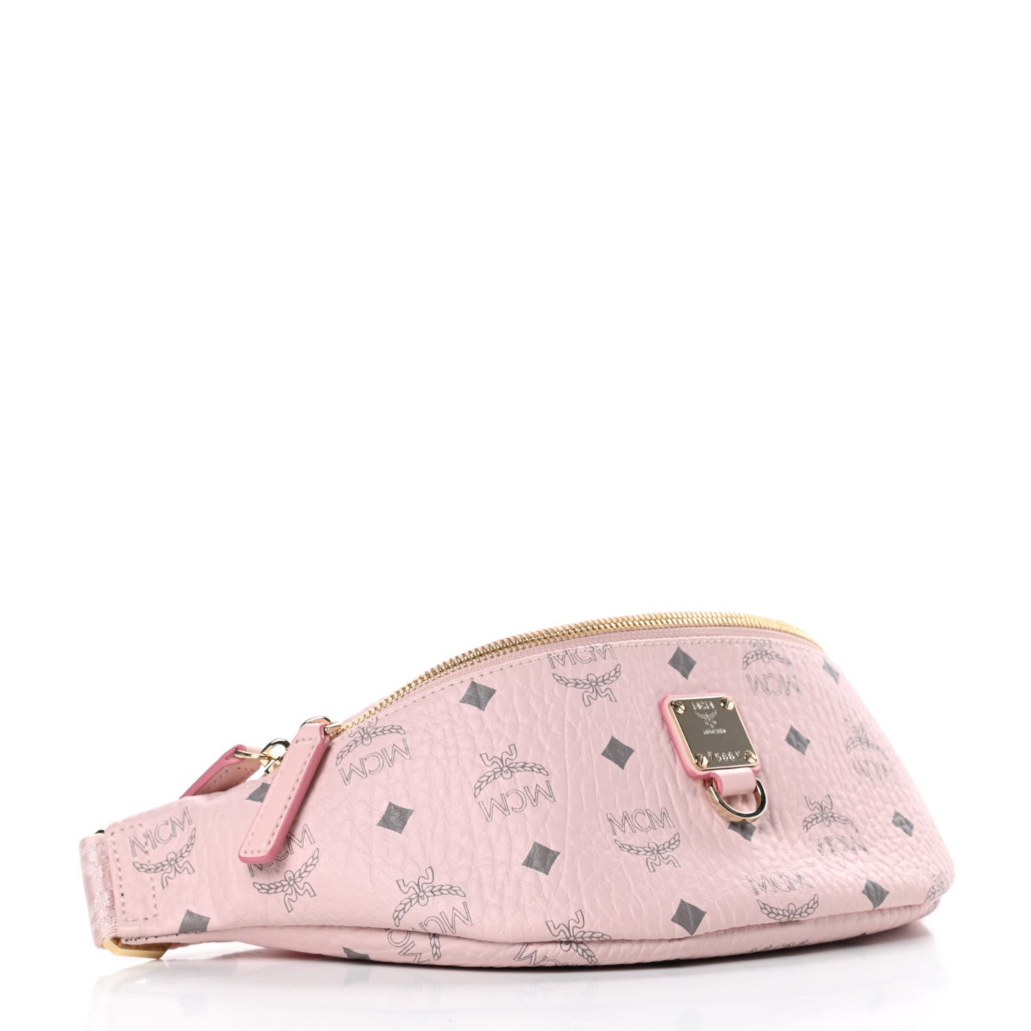 MCM Visetos Small Fusten Belt Bag Powder Pink 4 of 10