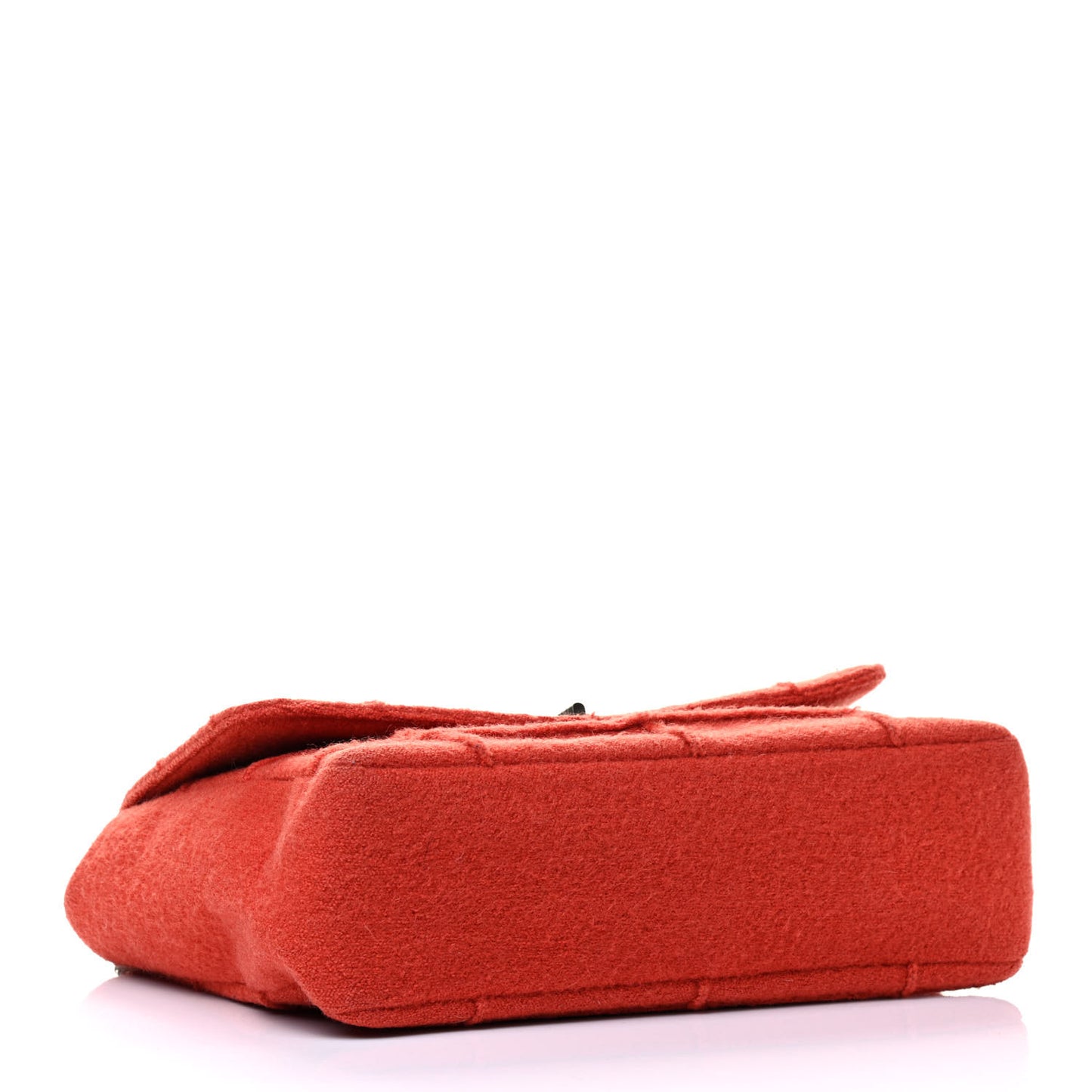 Wool Patchwork Mademoiselle Jumbo Flap Orange