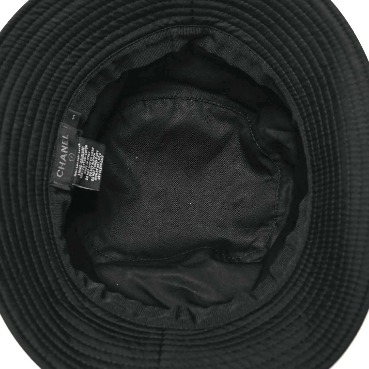 Chanel Canvas CC Bucket Hat S Black 6 of 7