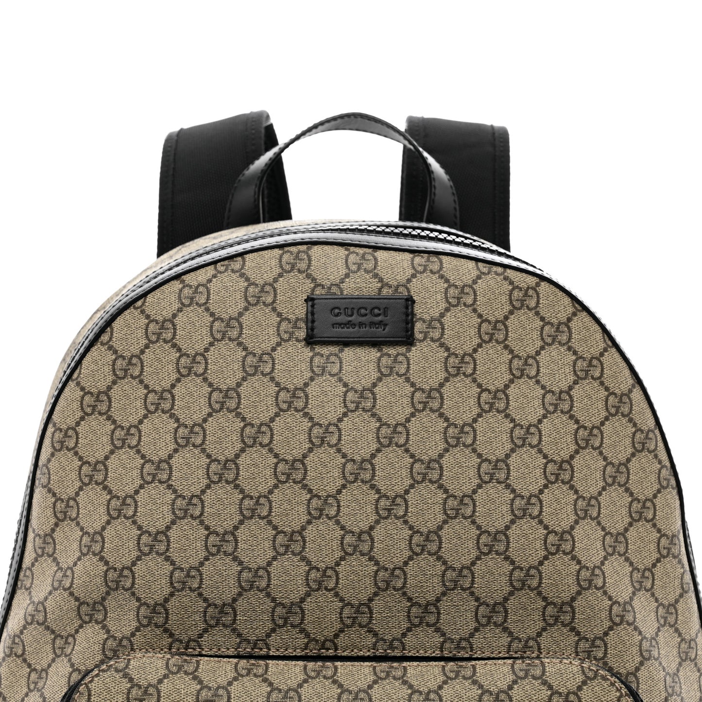 GG Supreme Monogram Medium Backpack Black