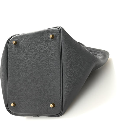 Hermes Taurillon Clemence Picotin Lock 22 MM Ardoise 10 of 10