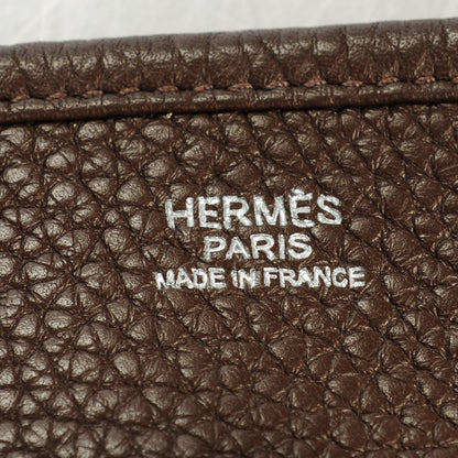 Hermes Taurillon Clemence Evelyne III PM Cafe 6 of 9