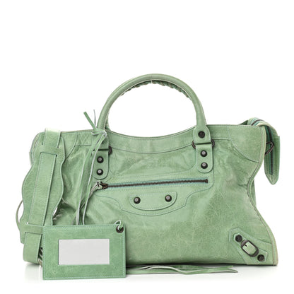 Balenciaga Agneau Classic Hardware City Vert D'eau 1 of 9