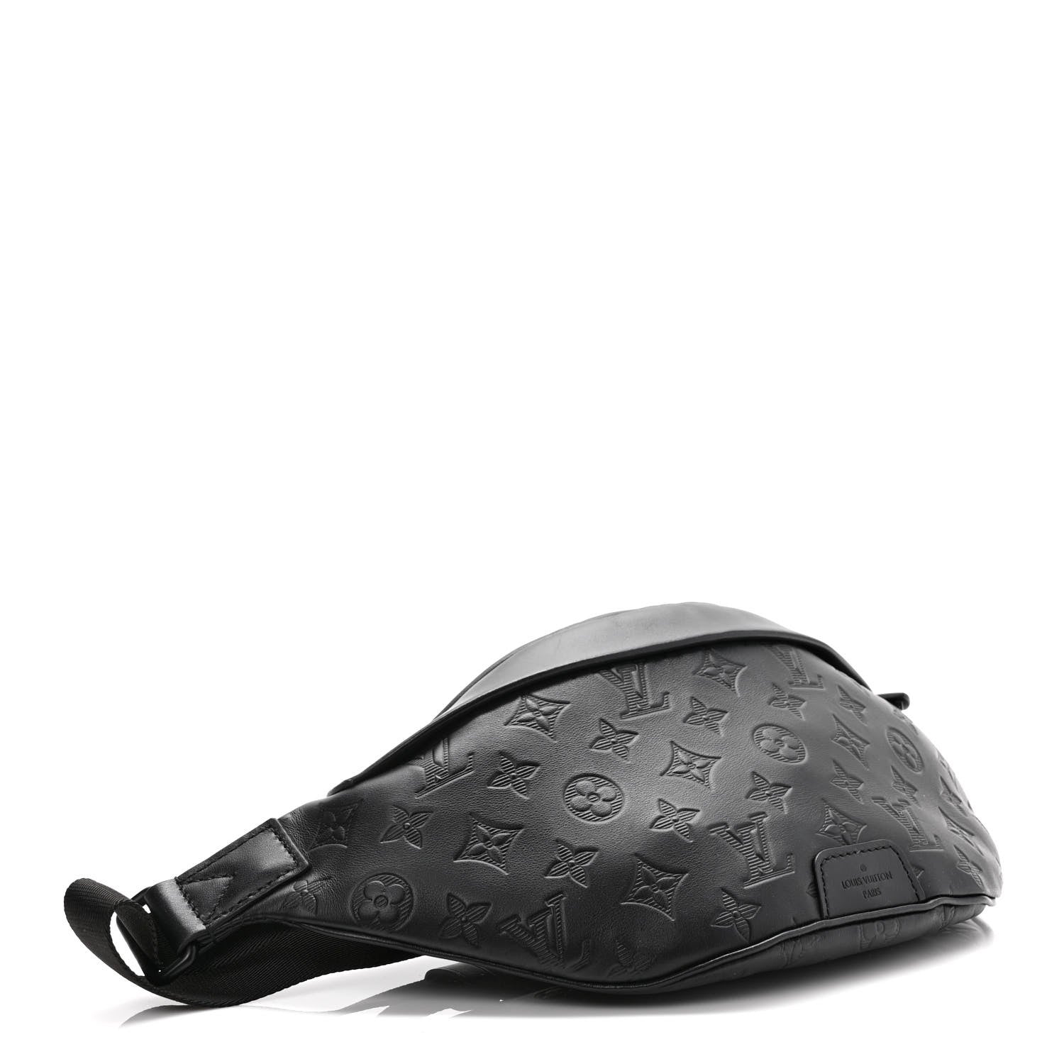 Louis Vuitton Calfskin Monogram Shadow Discovery Bumbag Black 4 of 9