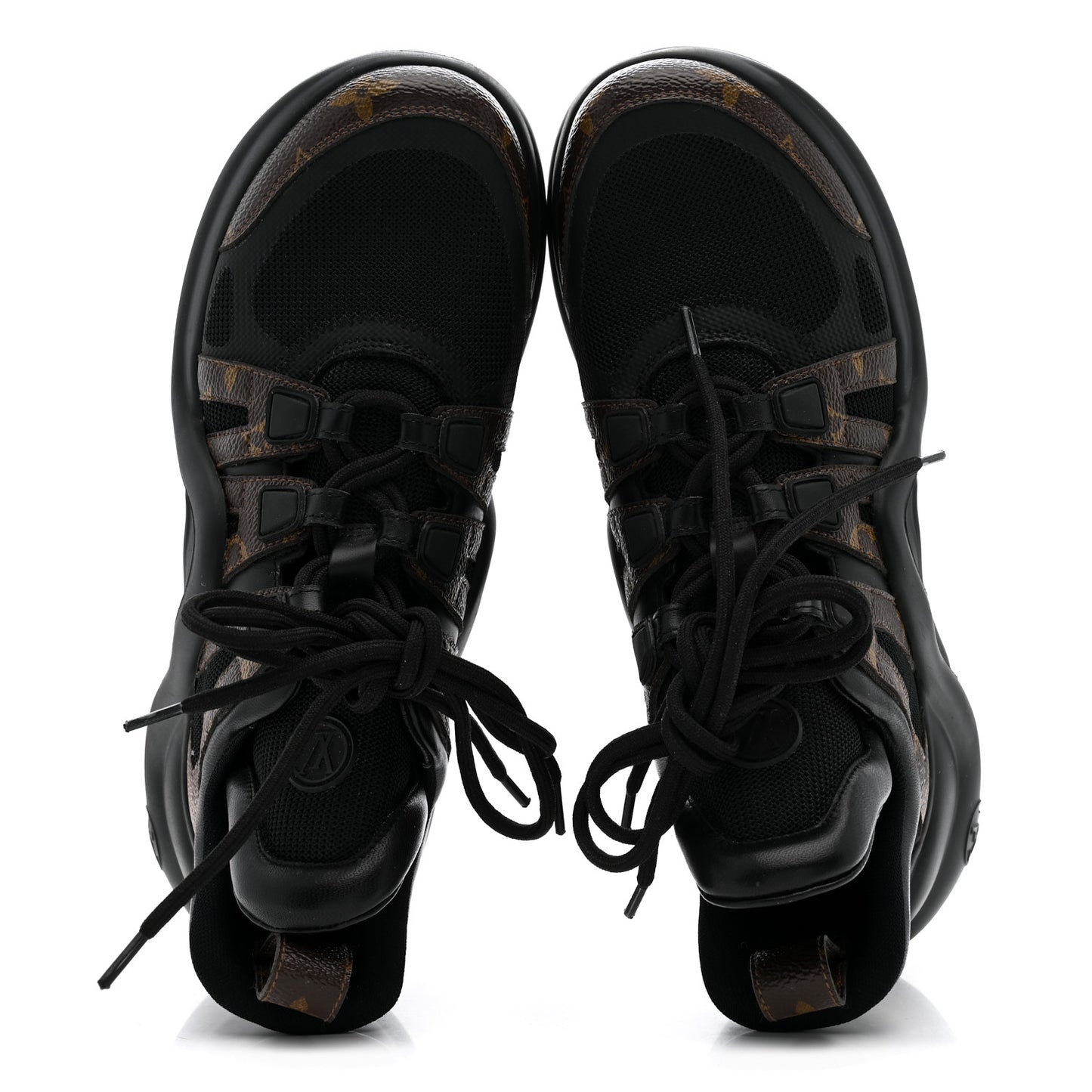 Calfskin Patent Monogram LV Archlight Sneakers 39 Black