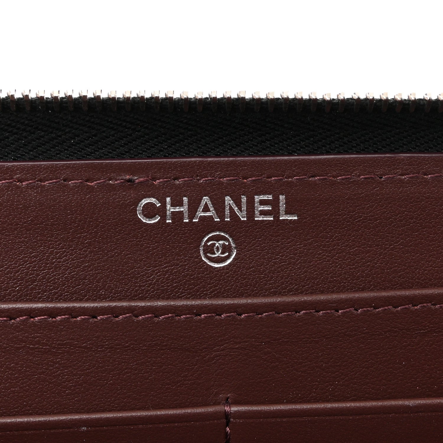 Chanel Caviar Quilted Large Gusset Zip Around Wallet Black 6 of 8