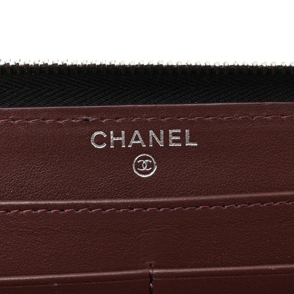 Chanel Caviar Quilted Large Gusset Zip Around Wallet Black 6 of 8