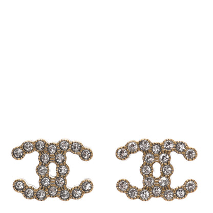 Chanel Crystal City Of Lights CC Earrings Gold 1 of 4