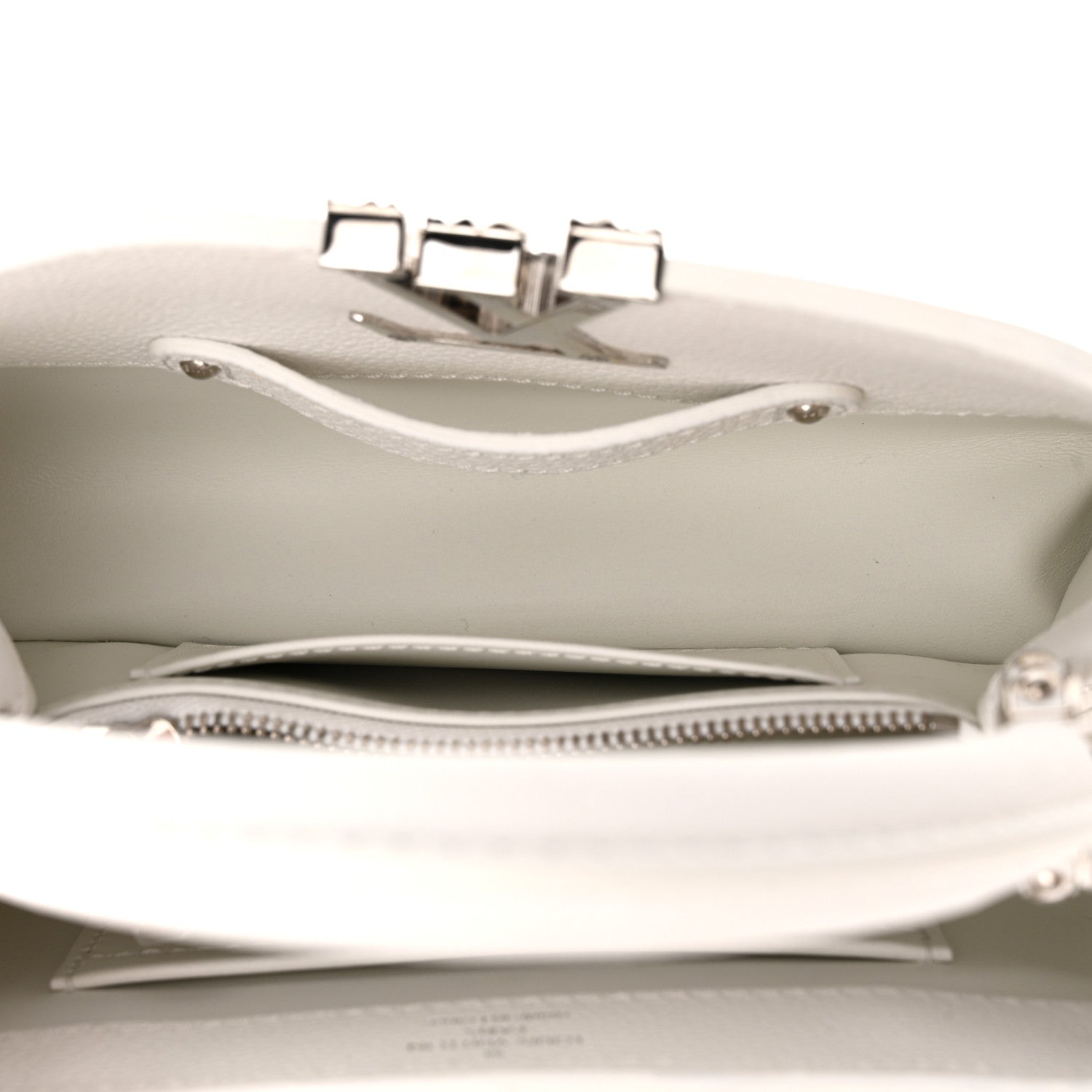 Louis Vuitton Taurillon Capucines East West Mini Optical White 5 of 11
