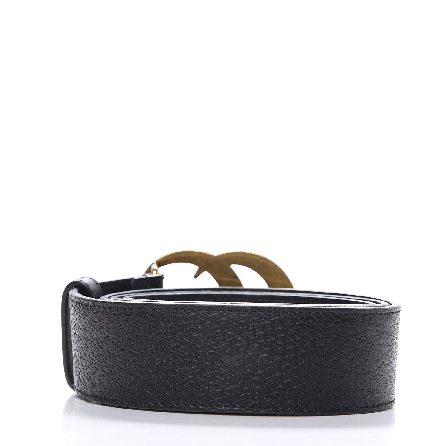 Gucci Textured Calfskin Double G 40mm Belt 95 38 Black 3 of 7