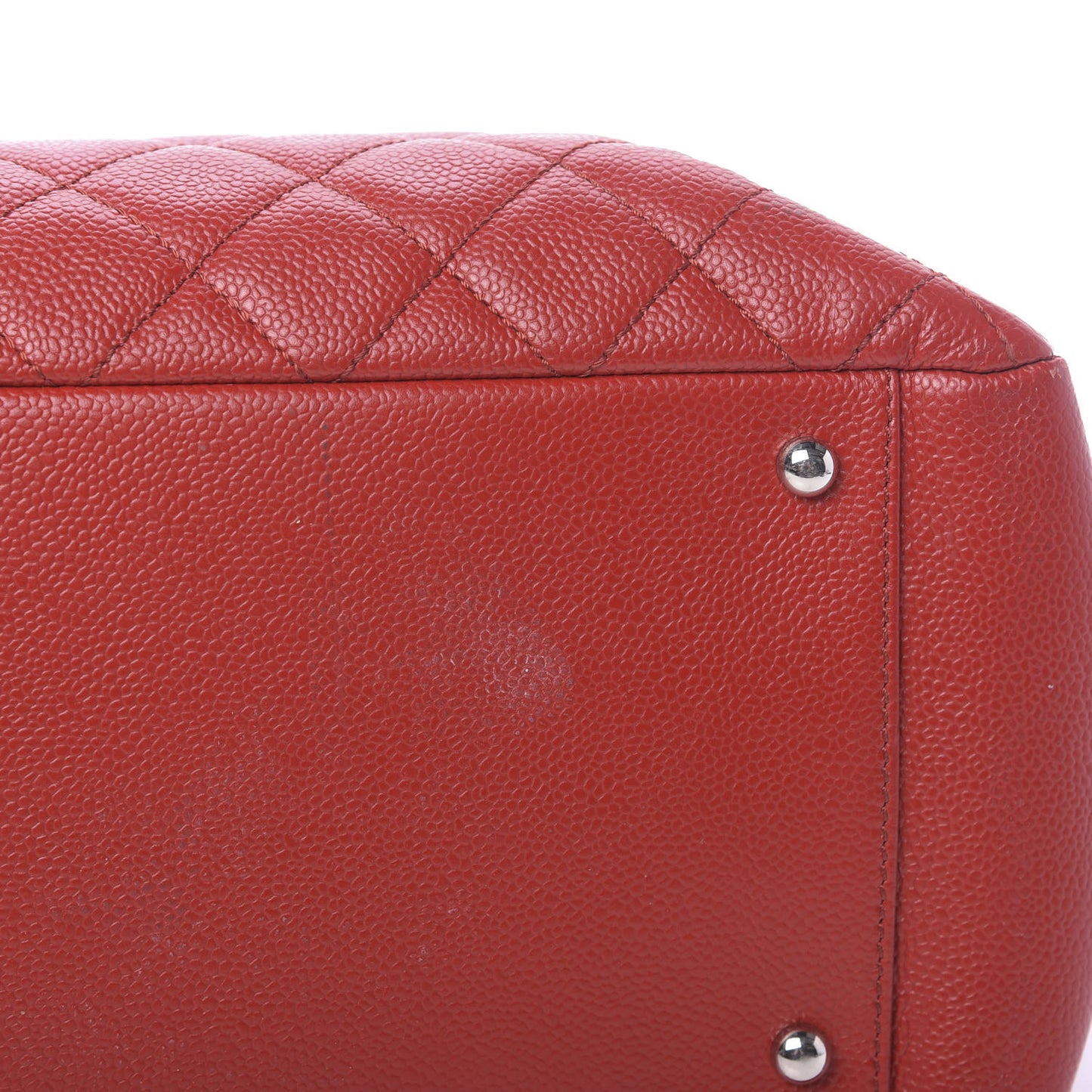 Caviar Quilted XL Grand Shopping Tote GST Red