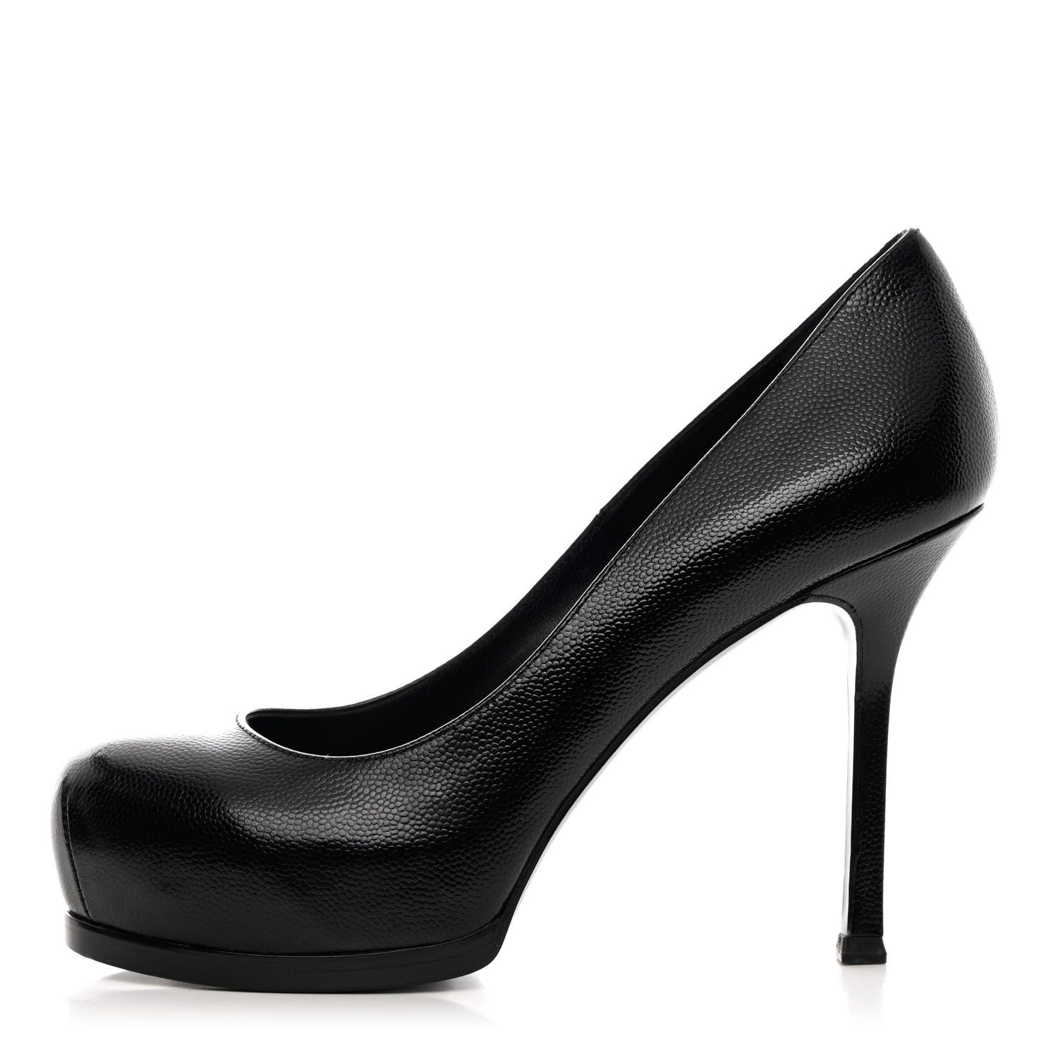 Saint Laurent Vernigolf Tribute Two 80 Platform Pumps 36 Black 1 of 11