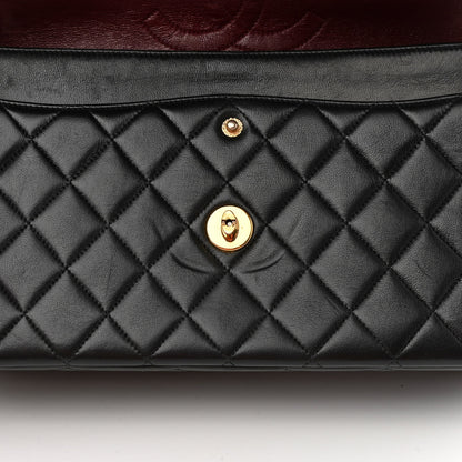 Chanel Lambskin Quilted Medium Double Flap Black 12 of 12