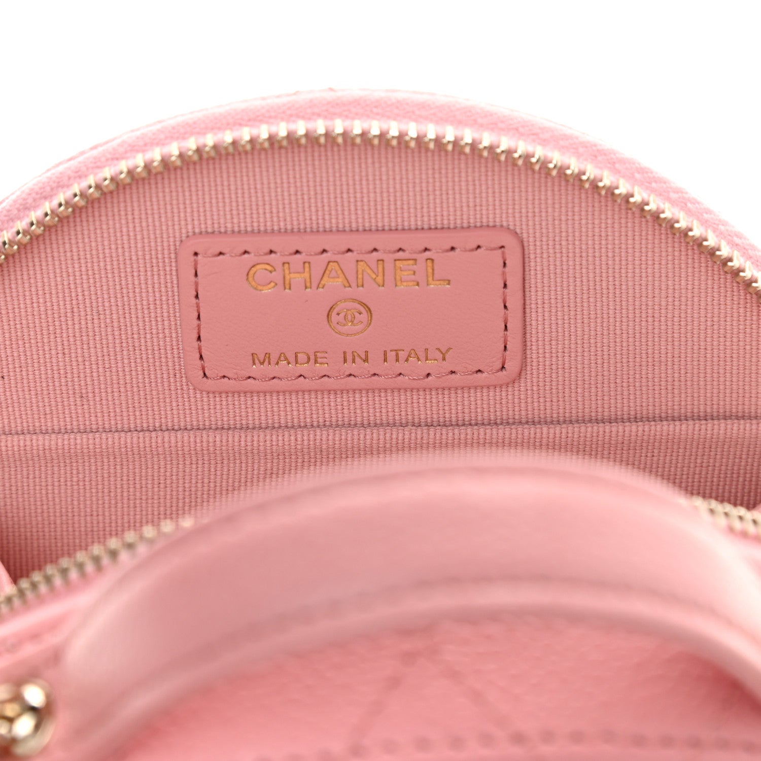 Chanel Caviar Quilted Round Handle With Care Vanity With Chain Pink 7 of 10