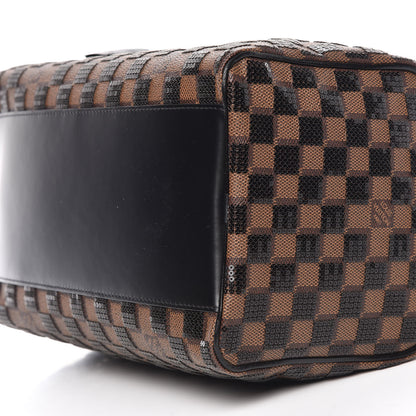 Louis Vuitton Damier Paillettes Speedy 30 Black 10 of 11