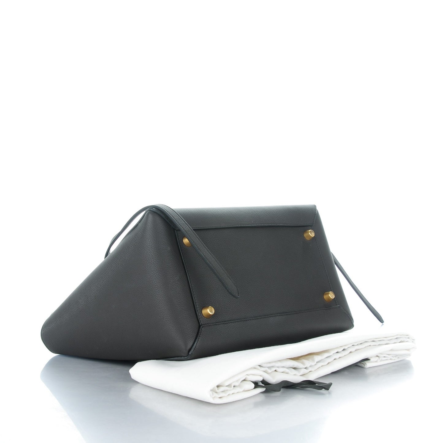 Baby Grained Calfskin Small Belt Bag Dark Taupe