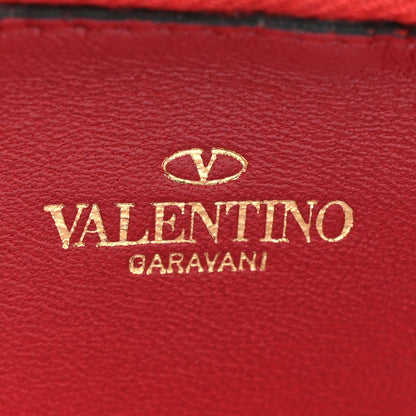 Valentino Garavani Nappa Rockstud Spike Zip Around Wallet Rubino 10 of 14