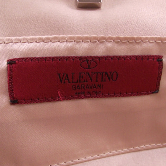 Valentino Garavani Satin Crystal Clutch 6 of 7
