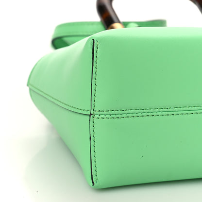 Fendi Vitello King Plexiglass Logo Embossed Mini By The Way Top Handle Boston Bag Edamame 7 of 8