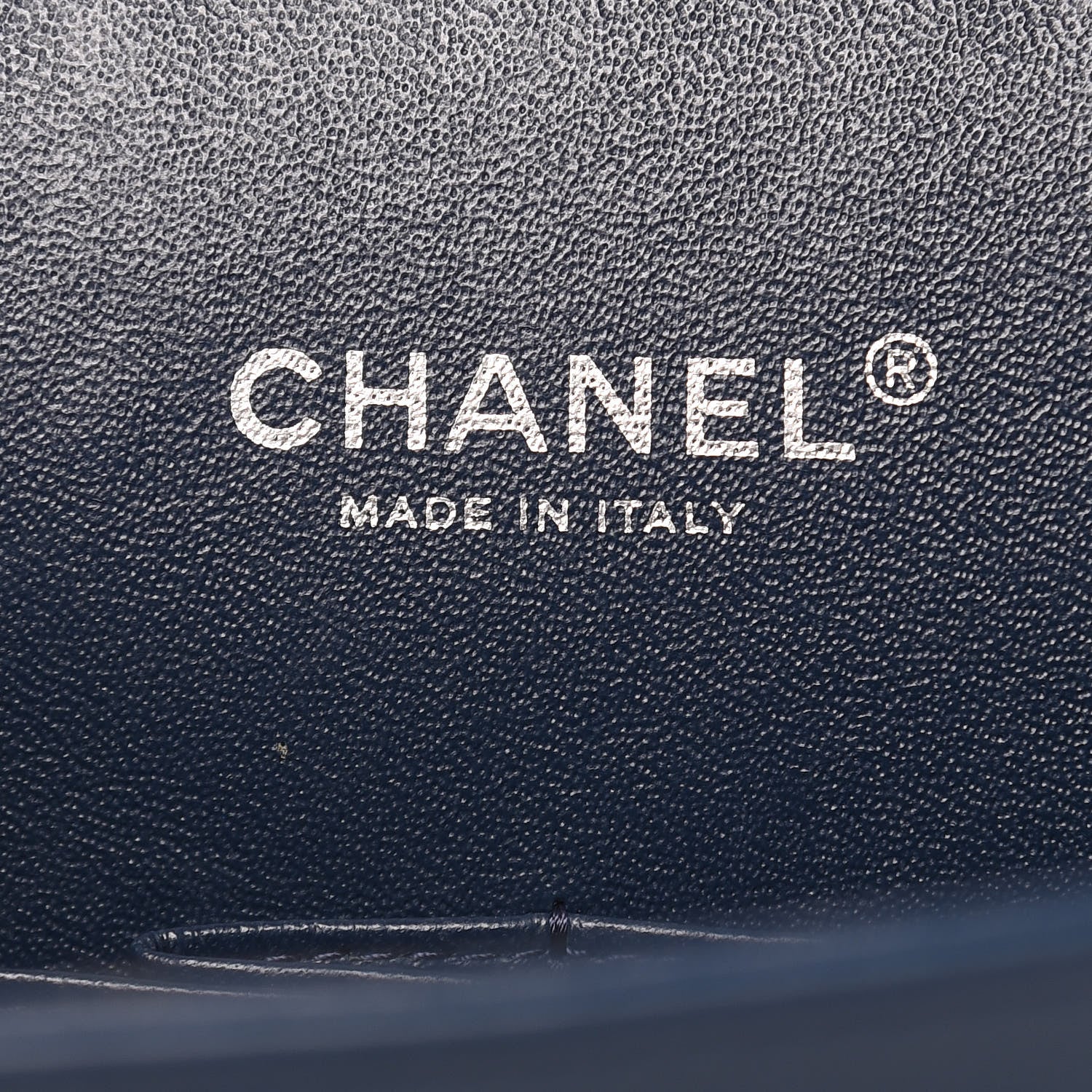 Chanel Patent Quilted Maxi Double Flap Navy Blue 6 of 14