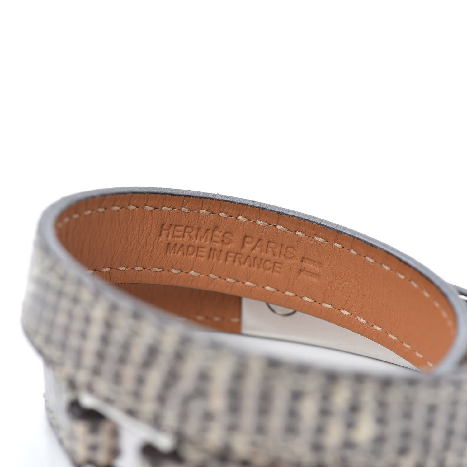 Hermes Lizard Rivale Double Tour Bracelet T2 Ombre 4 of 6