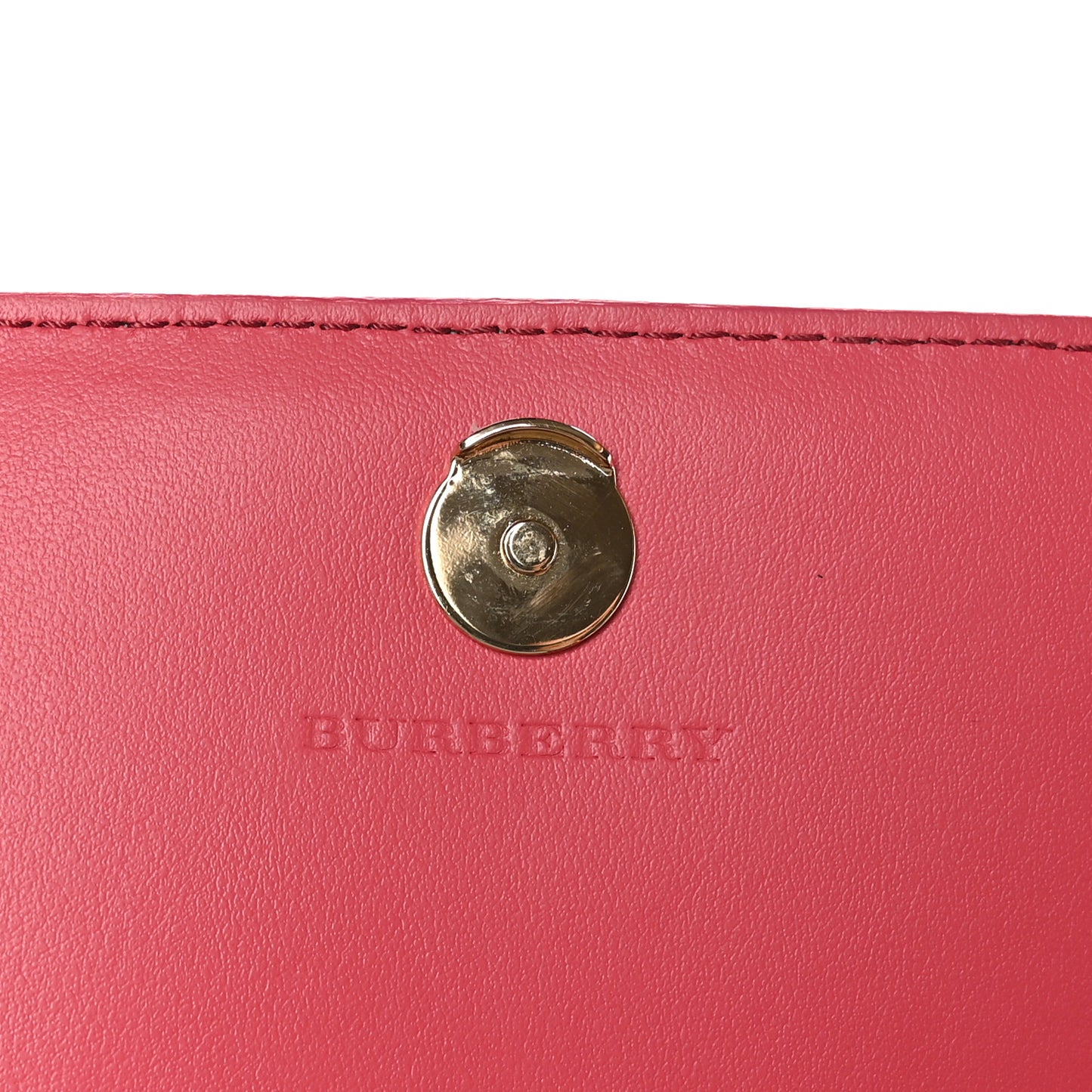 Haymarket Check Henley Wallet On Chain Coral Red