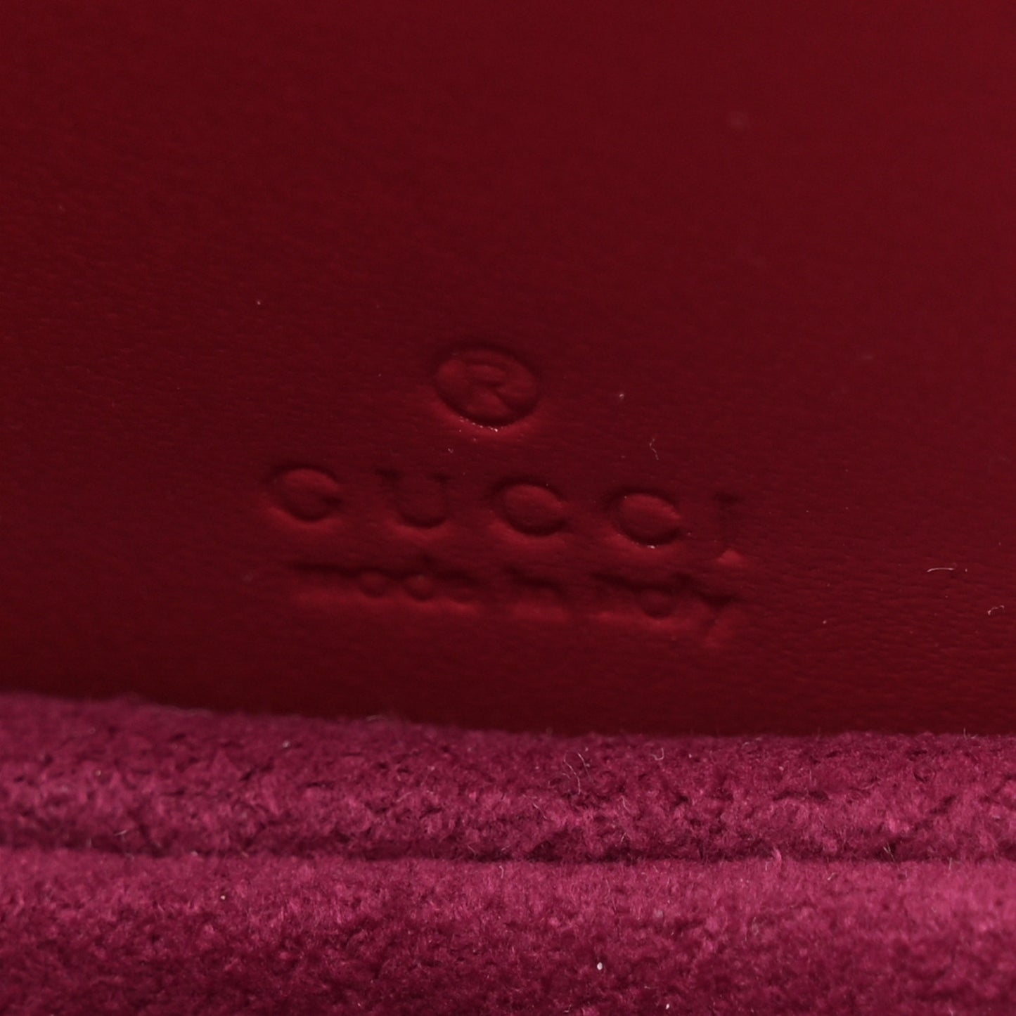 Moire Fabric Calfskin Rhinestone Monogram Monochrome Mini Bamboo 1947 Top Handle Chain Bag Dark Cherry Red