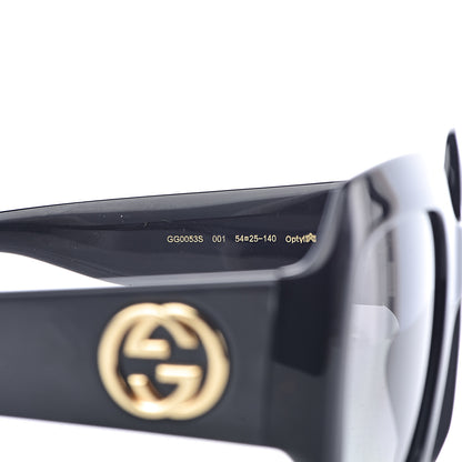 Gucci Acetate Square Frame Sunglasses GG0053S Black 6 of 7