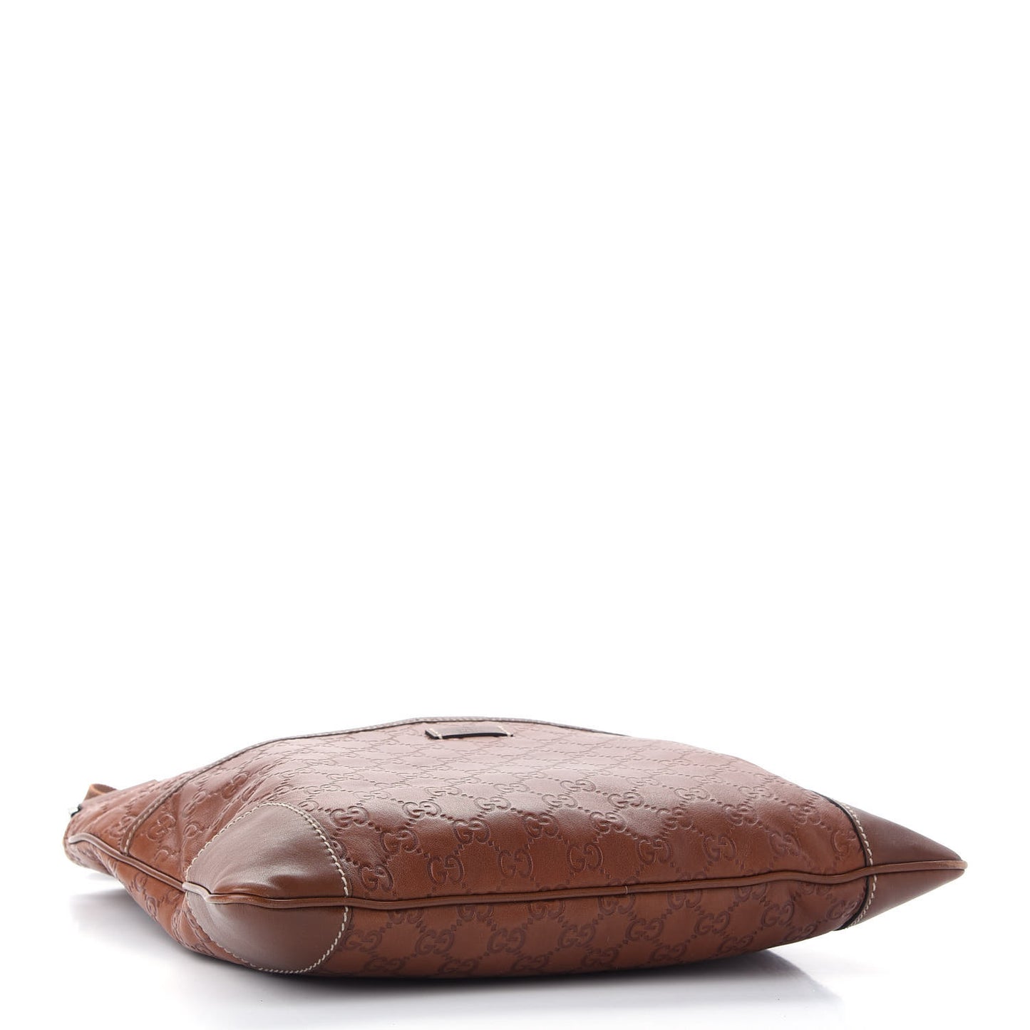 Guccissima Flat Messenger Bag Brown