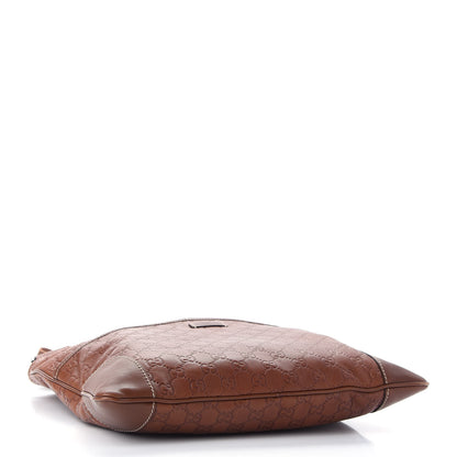 Gucci Guccissima Flat Messenger Bag Brown 4 of 9