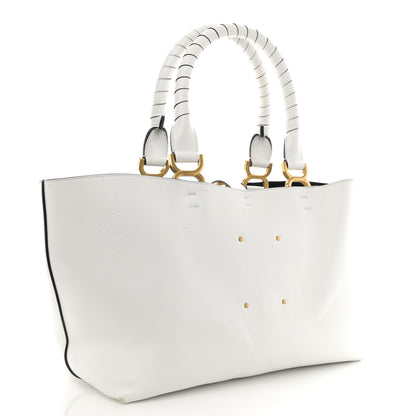 Chloe Calfskin Small Marcie Tote White 3 of 12