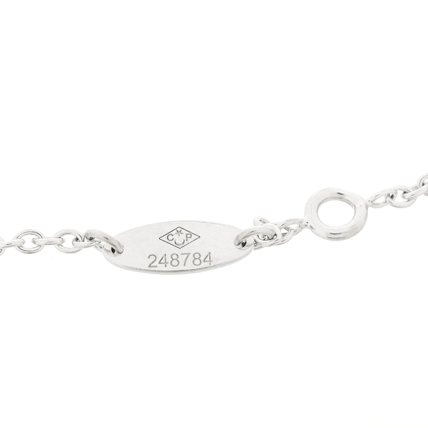 Christian Dior 18K White Gold Diamond XS Rose Des Vents Bracelet 3 of 4
