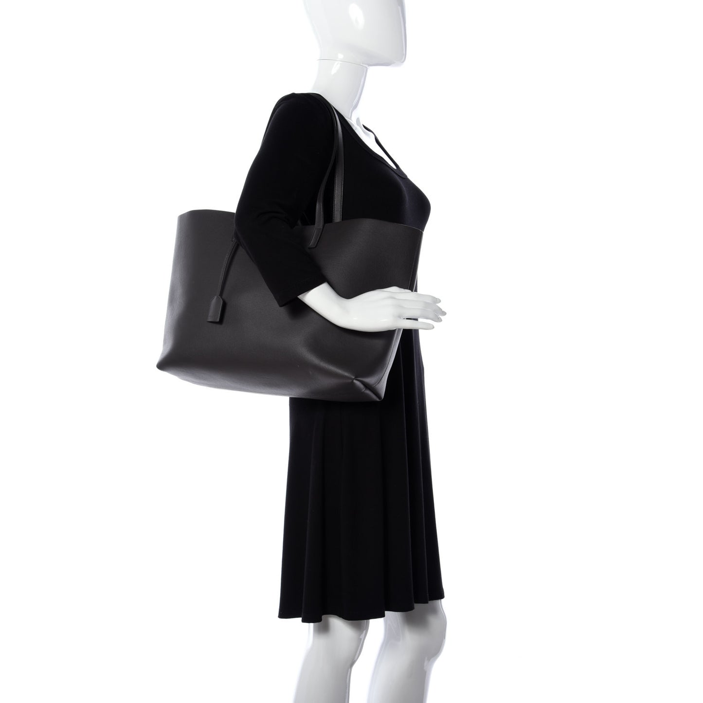 Calfskin Large Shopping Tote Fog