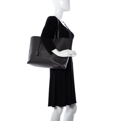 Saint Laurent Calfskin Large Shopping Tote Fog 2 of 23