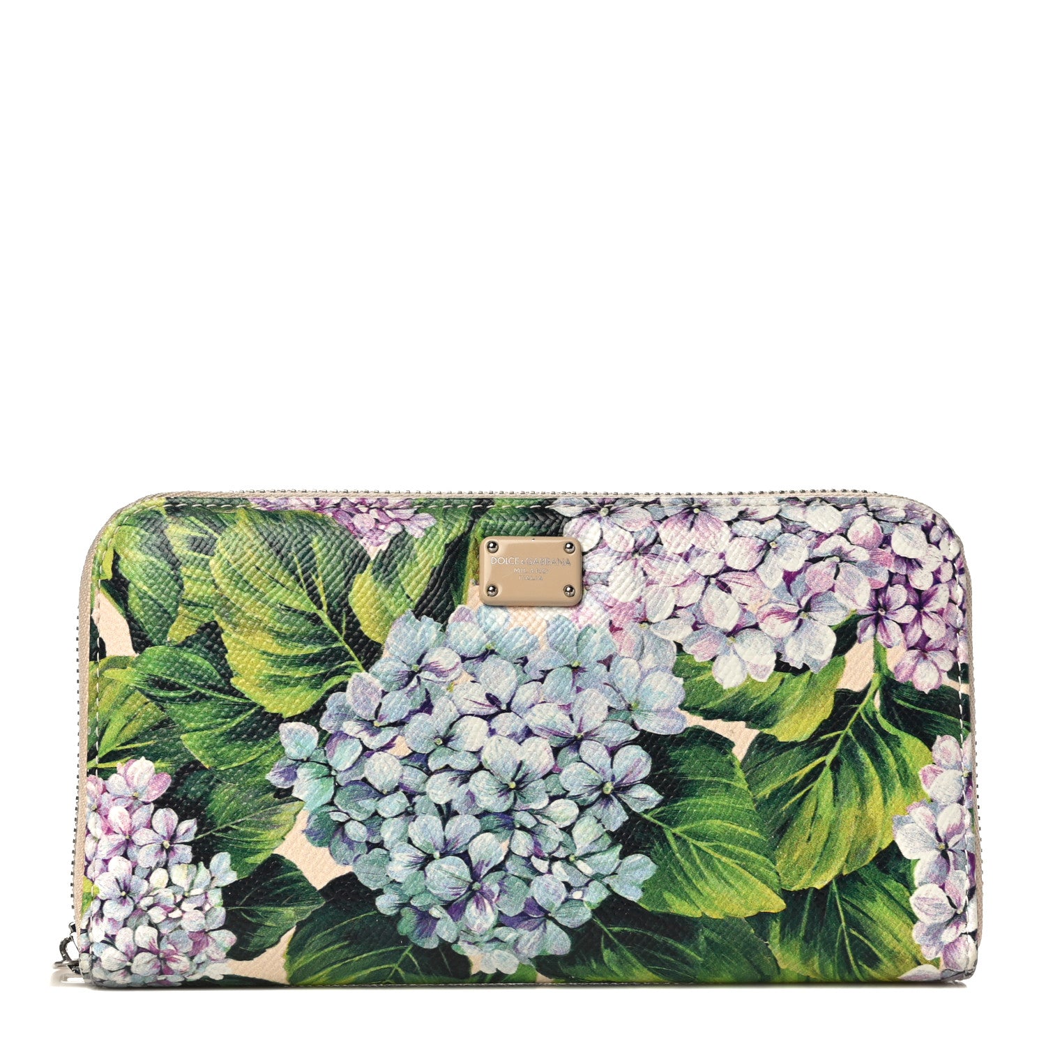 Dolce & Gabbana Dauphine Floral Print Zip Around Wallet Multicolor 1 of 10