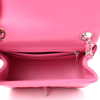 Chanel Lambskin Quilted Mini Square Flap Pink 5 of 9