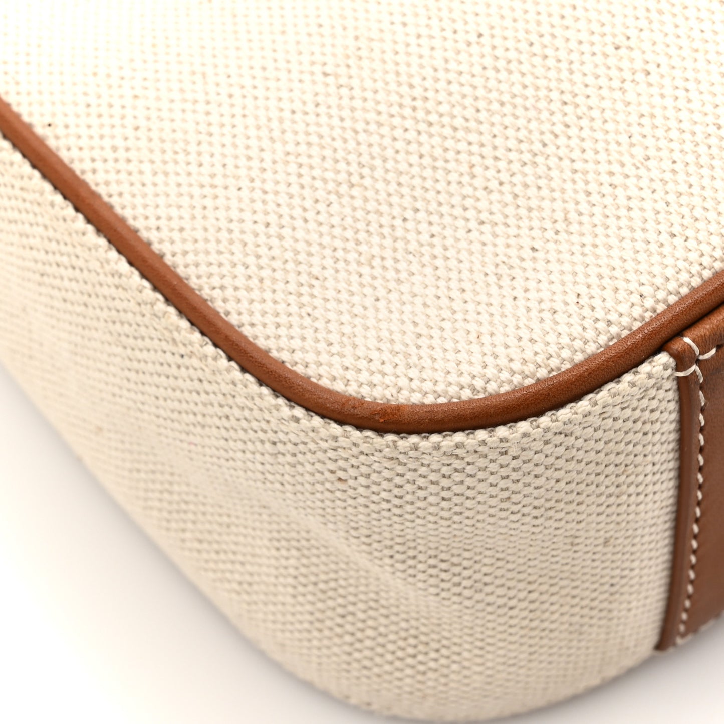 Smooth Calfskin Canvas Le 5 A 7 Hobo Natural Beige Brick