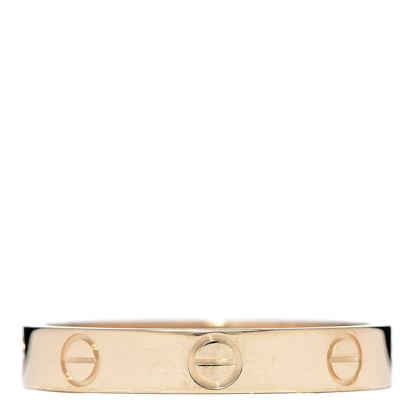 18K Yellow Gold 3.5mm LOVE Wedding Band Ring 58 8.25