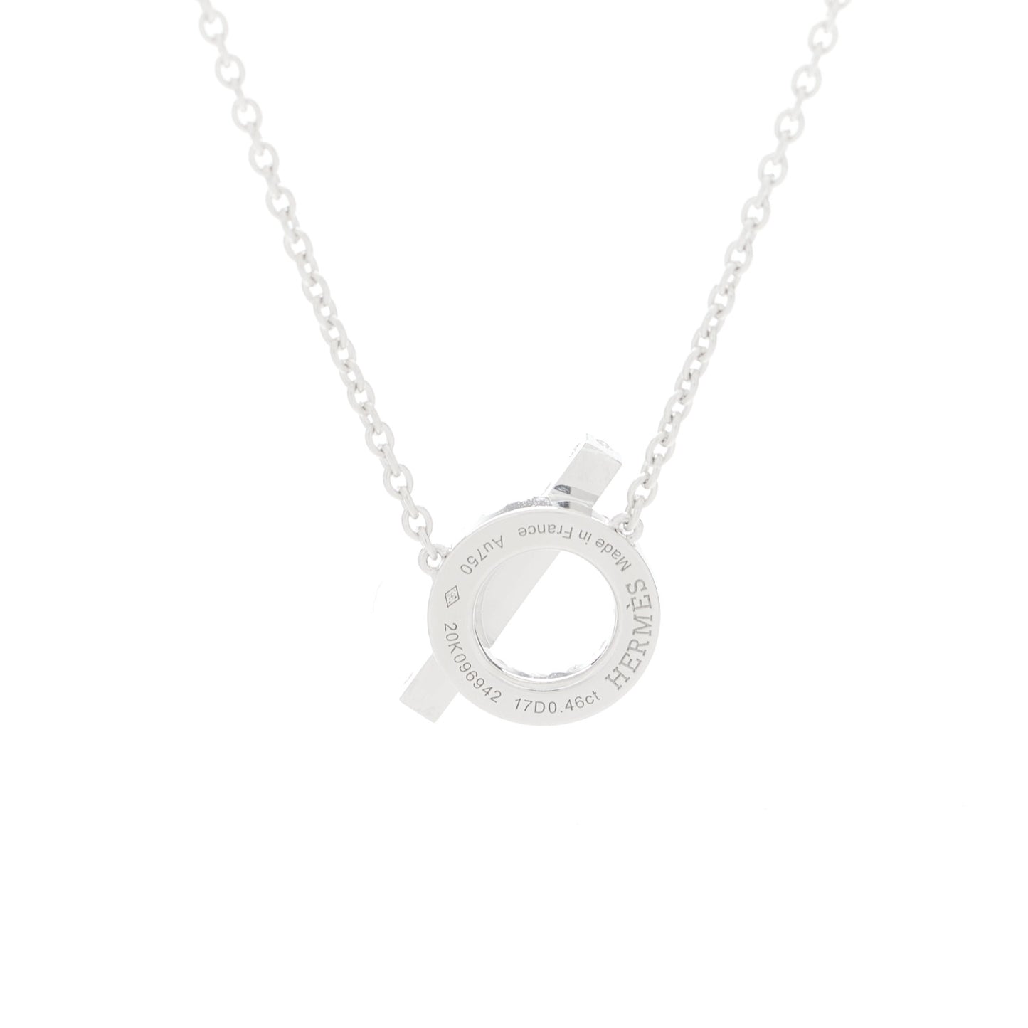 18K White Gold Diamond Finesse Pendant Necklace