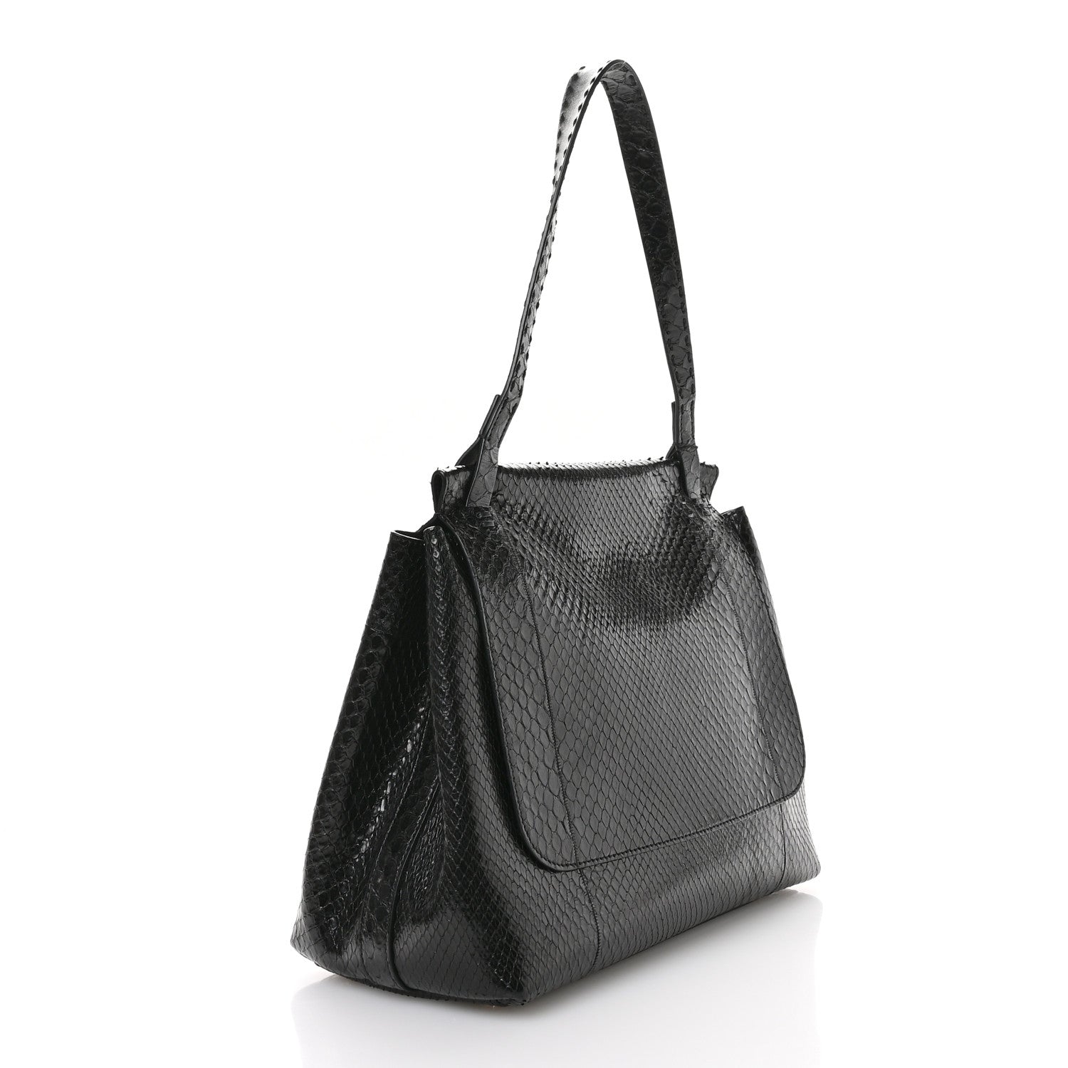 The Row Snakeskin Sidekick Black 3 of 9