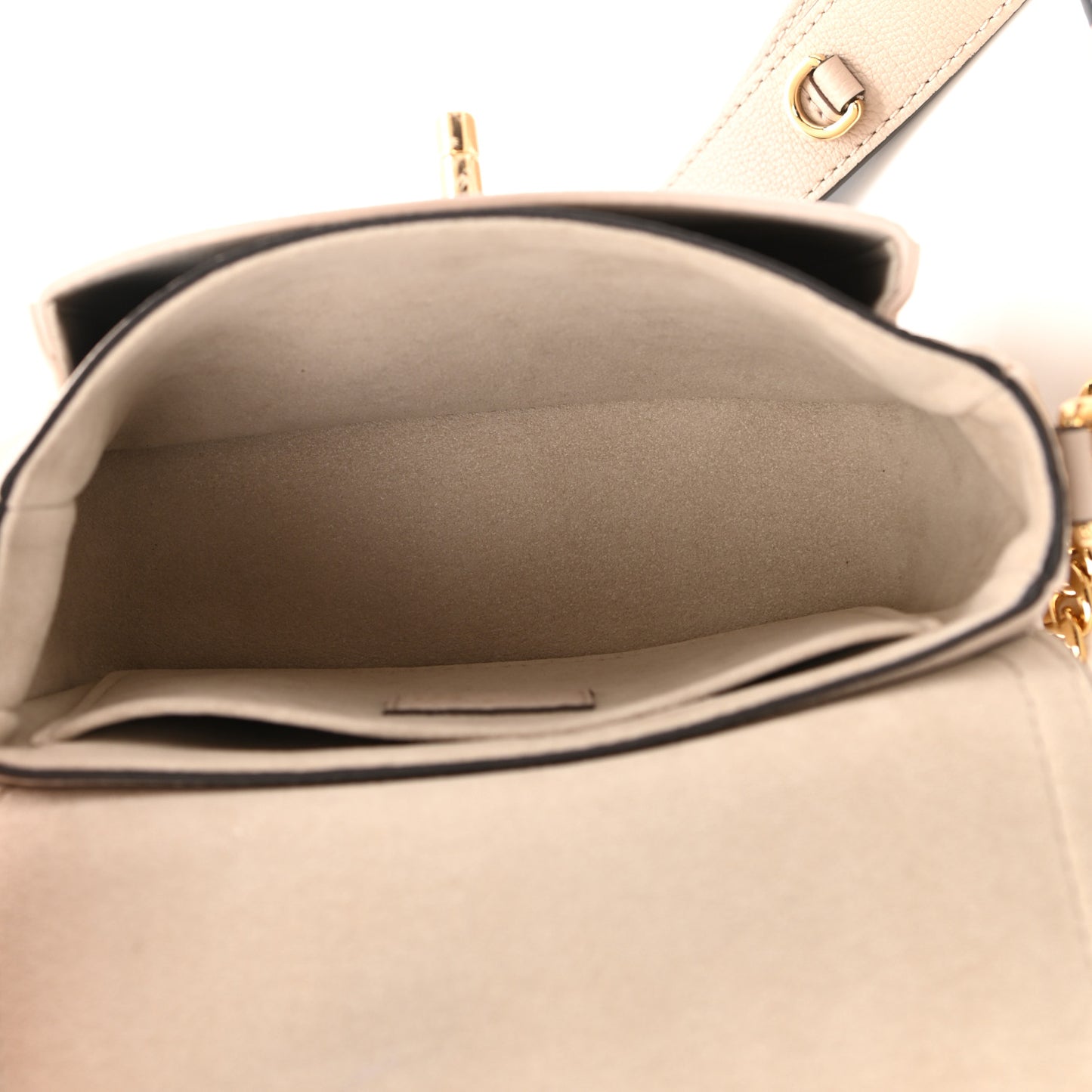 Grained Calfskin Lockme Tender Greige