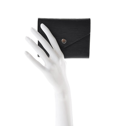 Louis Vuitton Epi Victorine Wallet Black 2 of 7
